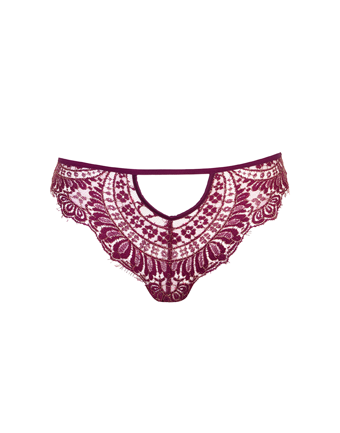 Zalia Full Brief Burgundy | Agent Provocateur