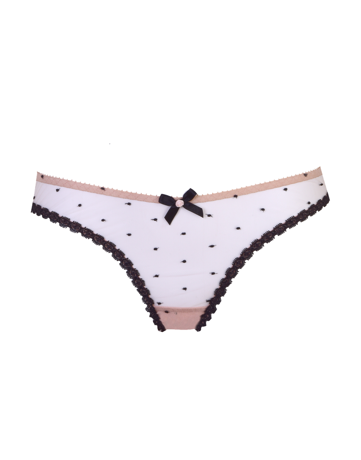 Poppie Full Brief Nude/Black | Agent Provocateur