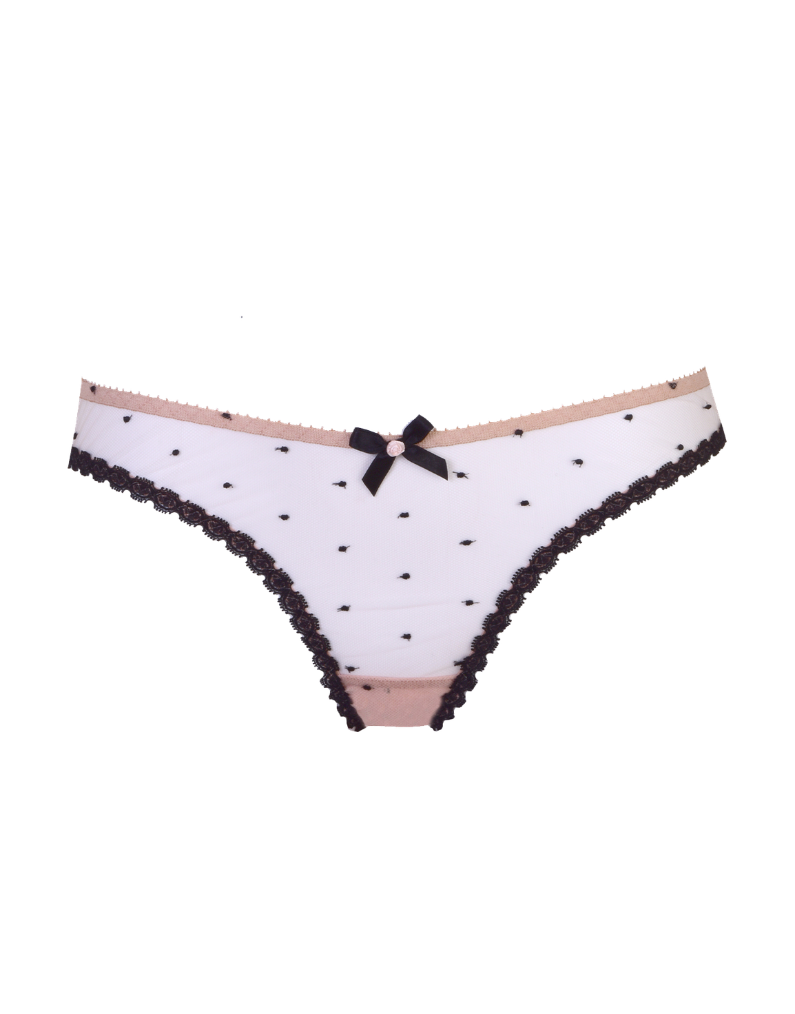Poppie Full Brief Nude/Black | Agent Provocateur