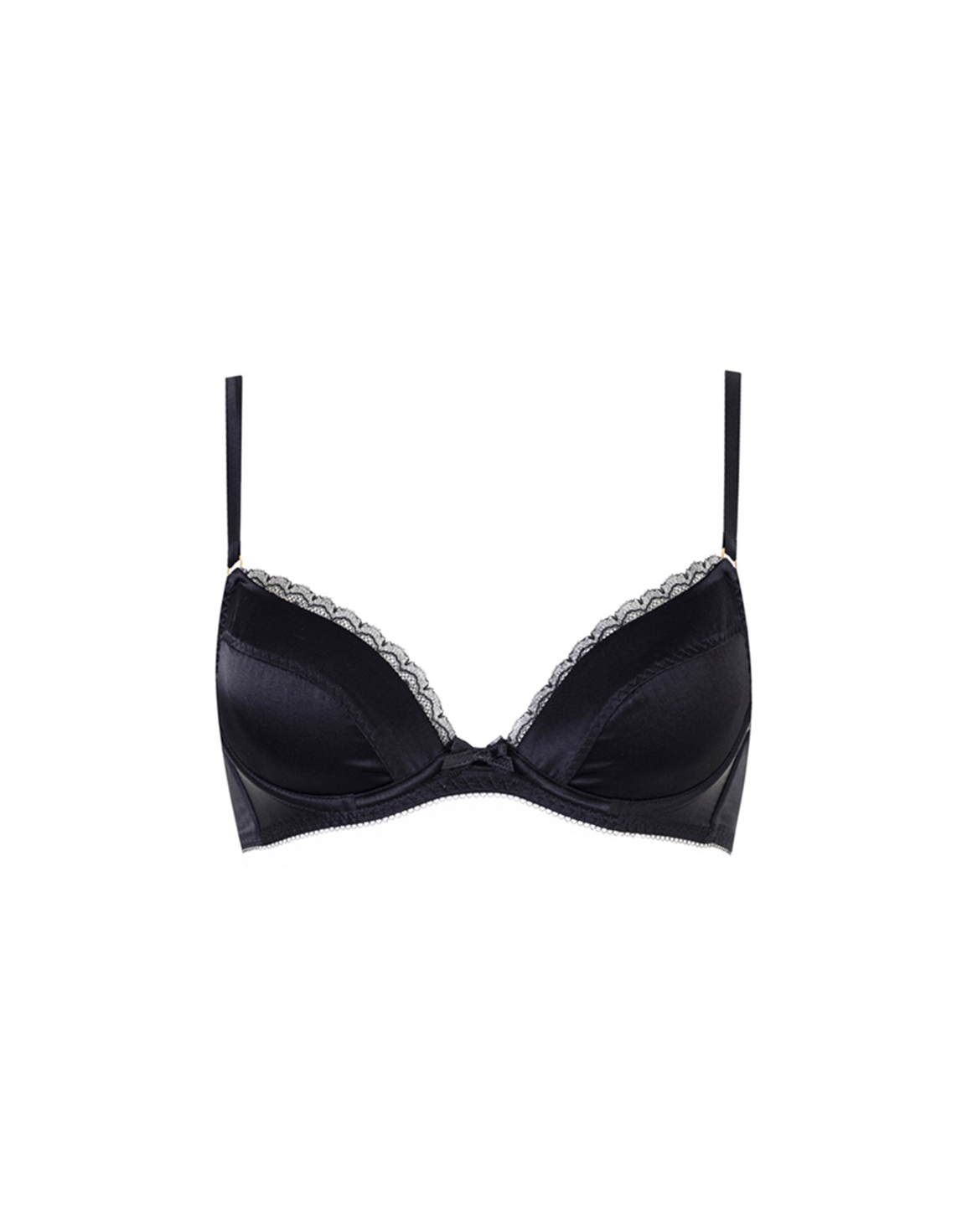 Felinda Padded Plunge Underwired Bra Black | Agent Provocateur