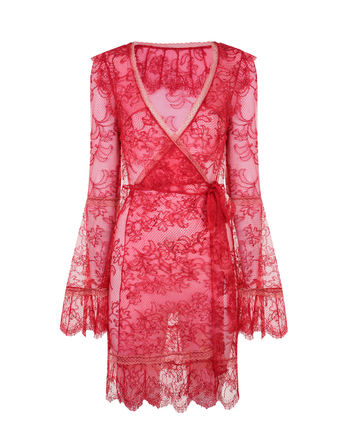 Alannah Short Kimono Red/Pink | Agent Provocateur
