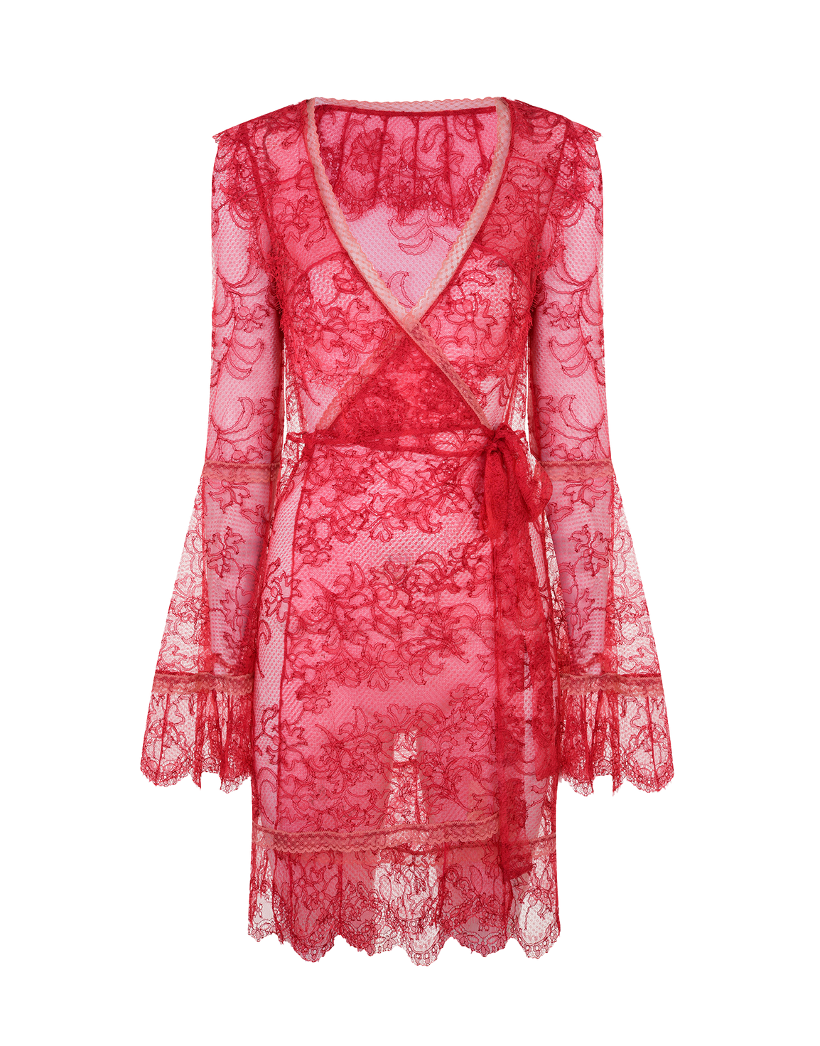 Alannah Short Kimono Red/Pink | Agent Provocateur