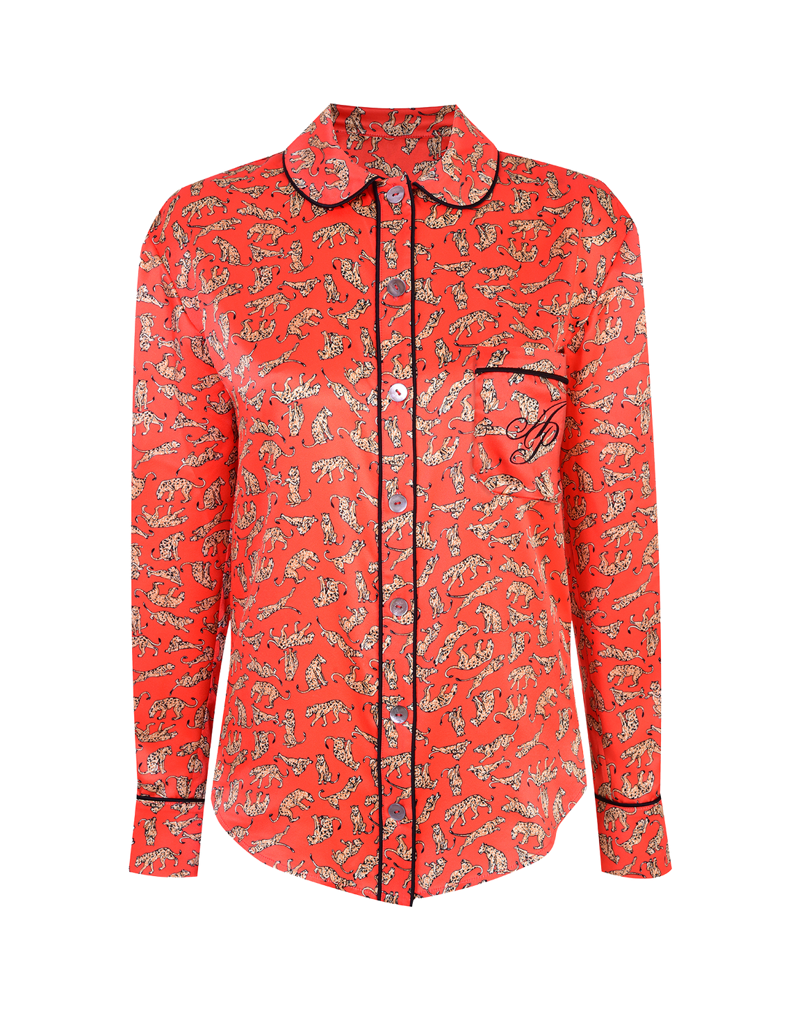 Catalyna Pyjama Shirt Pink/Multi | Agent Provocateur