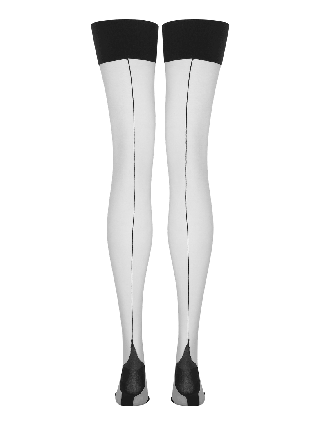 Amber Stockings Champagne/Black | Agent Provocateur