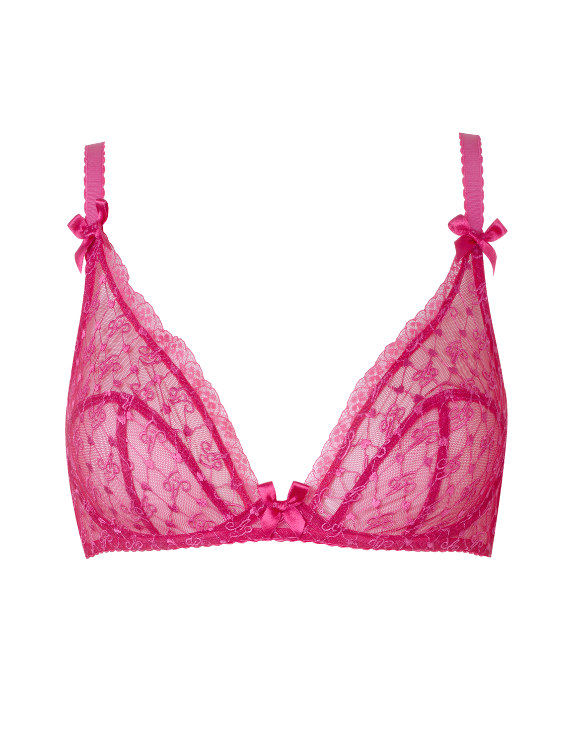 Dorotia High Apex Bra Pink | Agent Provocateur