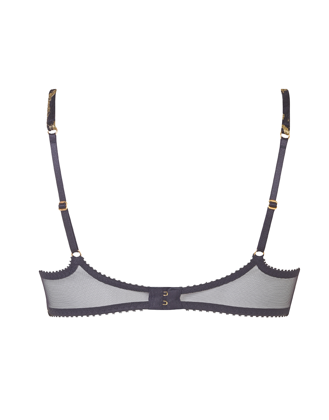 Genevieve Full Cup Bra Black/Gold | Agent Provocateur
