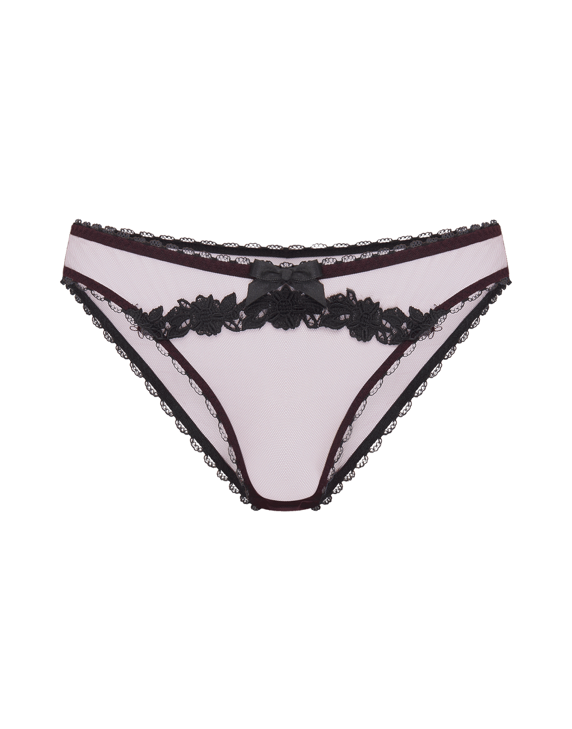 Lianne Brief Burgundy/Black | Agent Provocateur