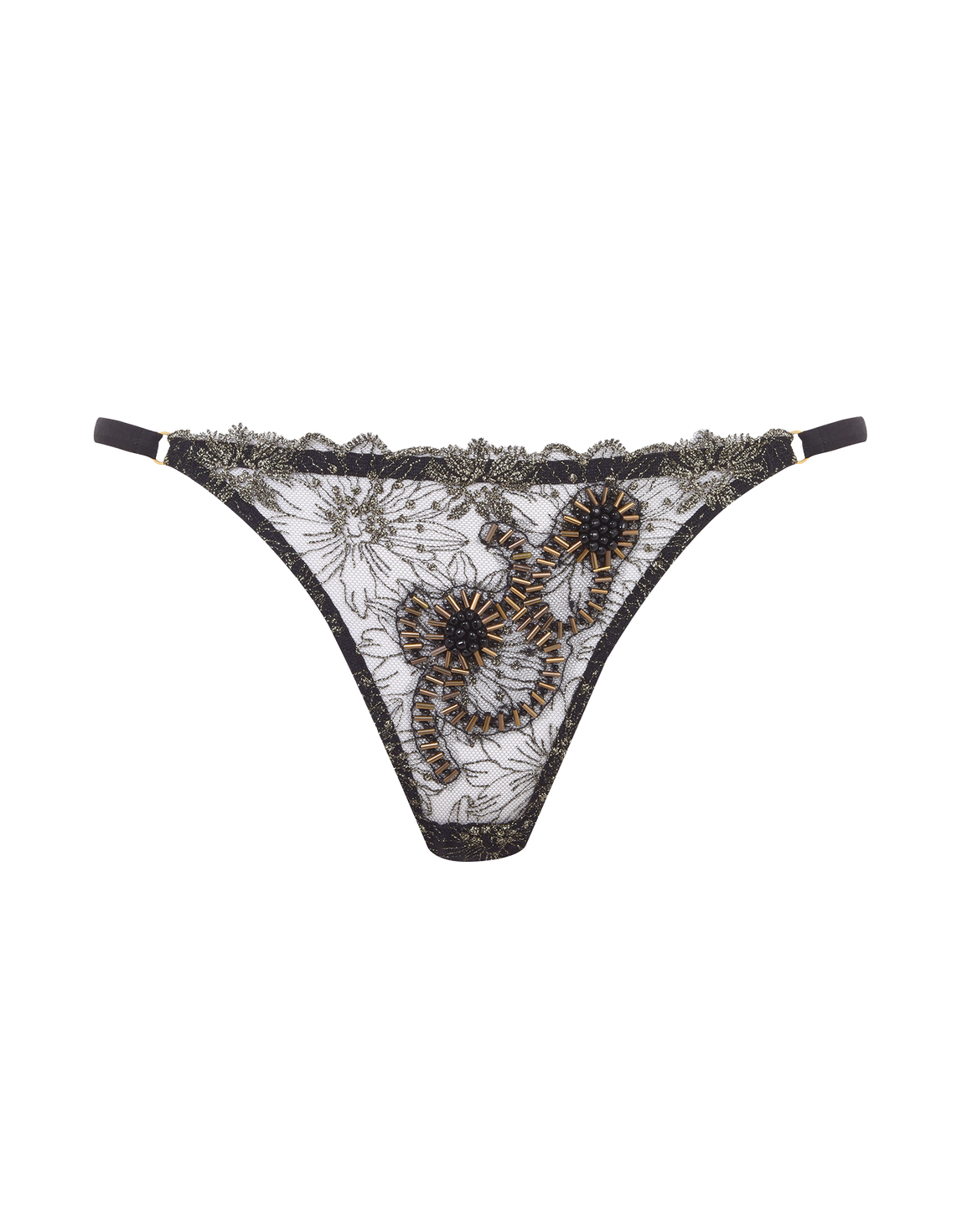 Kimiko Thong Black/Gold | Agent Provocateur