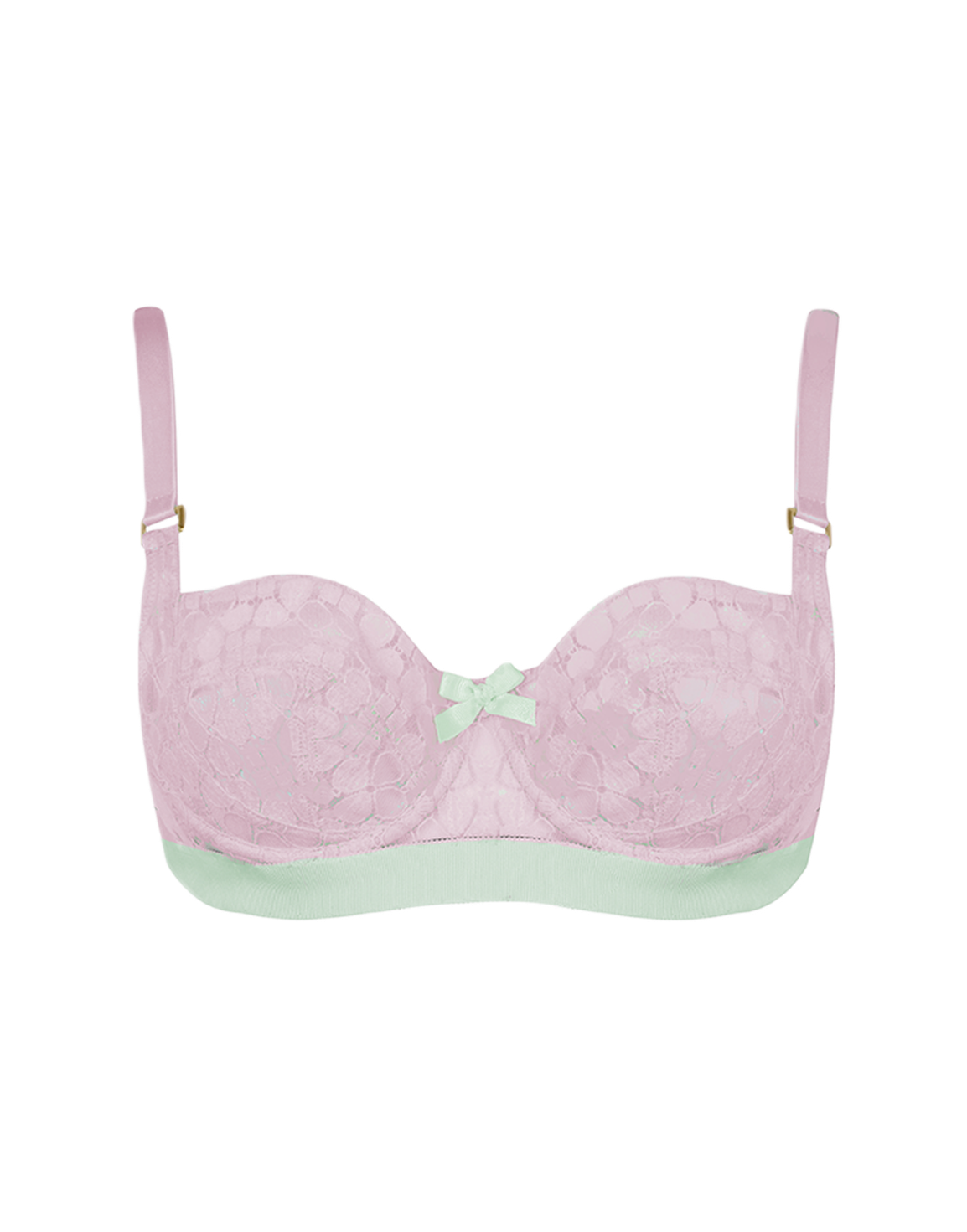 Quin Full Cup Bra Baby Pink/Mint | Agent Provocateur