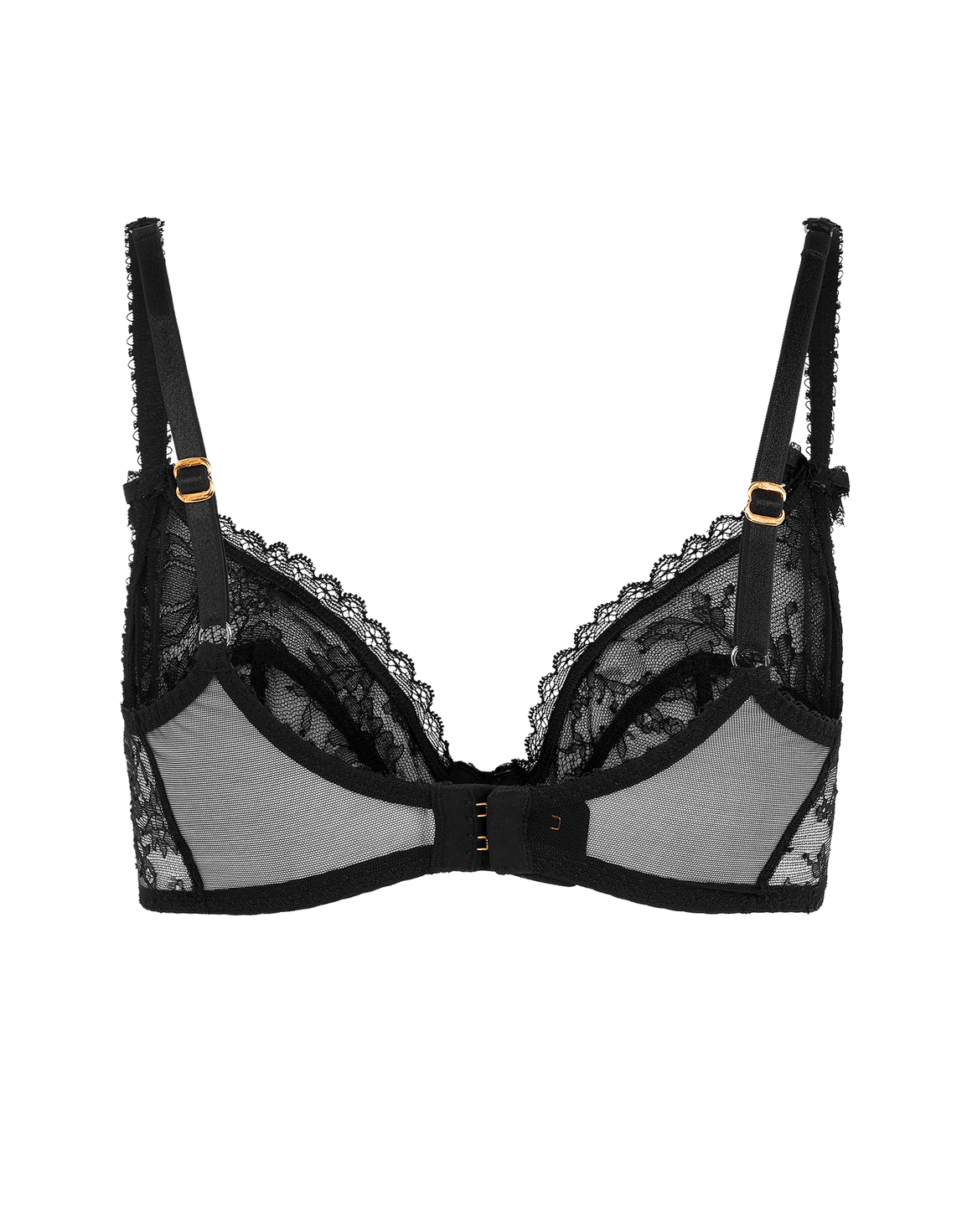 Hinda Plunge Underwired Bra Black | Agent Provocateur