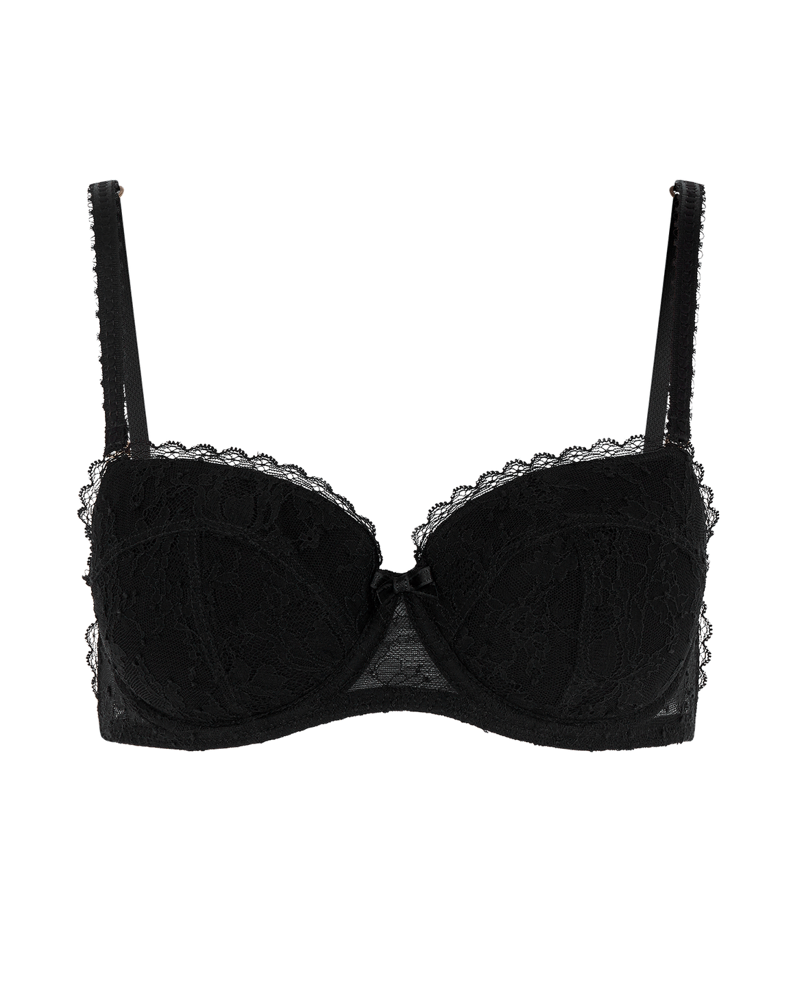 Hinda Balconette Strapless Underwired Bra Black | Agent Provocateur