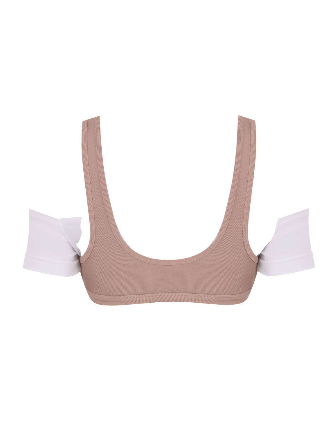 Cynthie Bikini Top Mink/White | Agent Provocateur