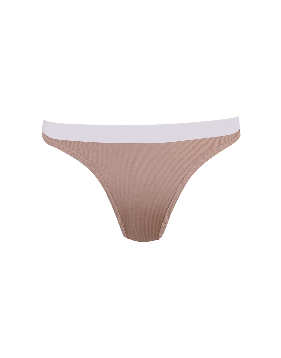 Cynthie Bikini Bottom Mink/White | Agent Provocateur