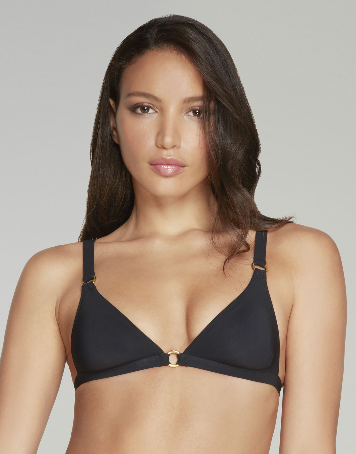 Malisa Soft Cup Moulded Bikini Top Black | Agent Provocateur