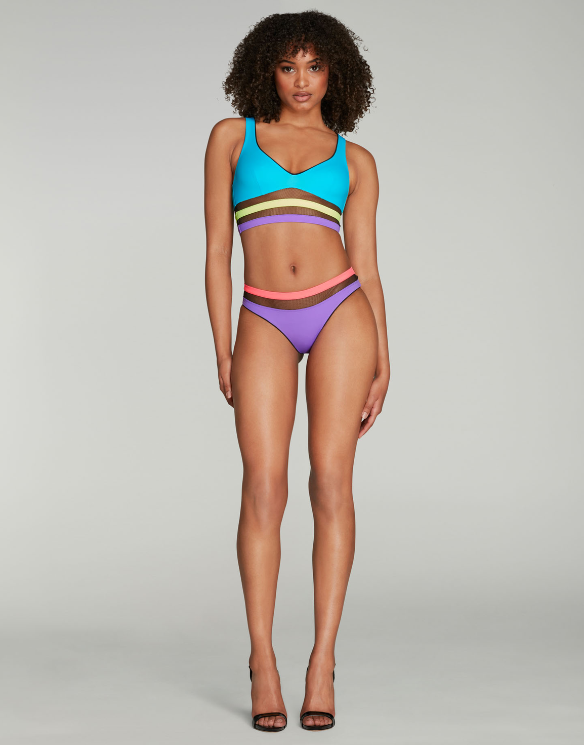 Zenaya Bikini Top Pink/Purple | Agent Provocateur