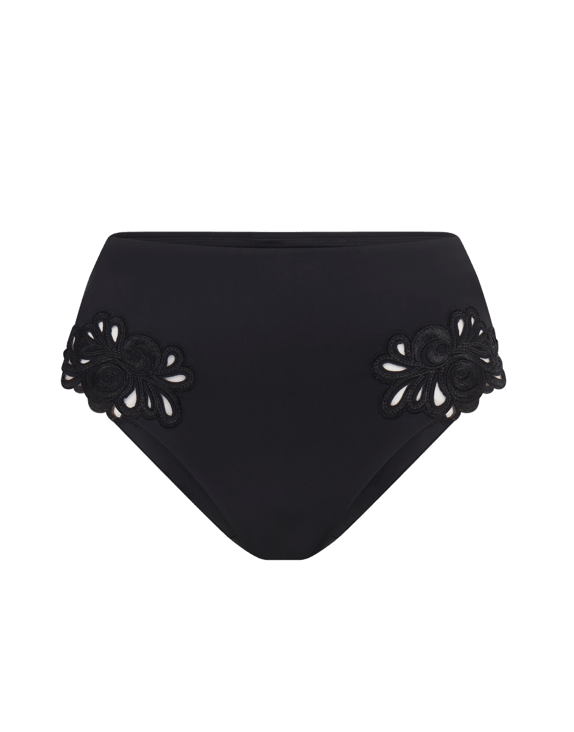 Cilla High Waist Bikini Brief Black | Agent Provocateur