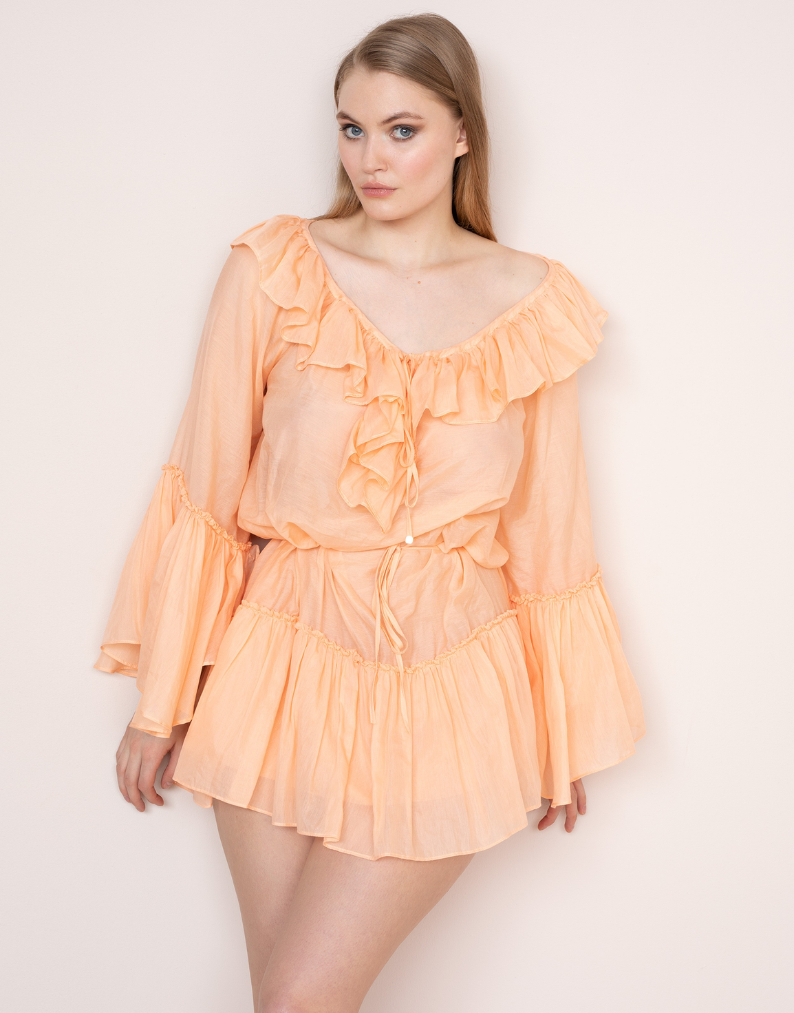 Elodie Shirt Peach | Agent Provocateur