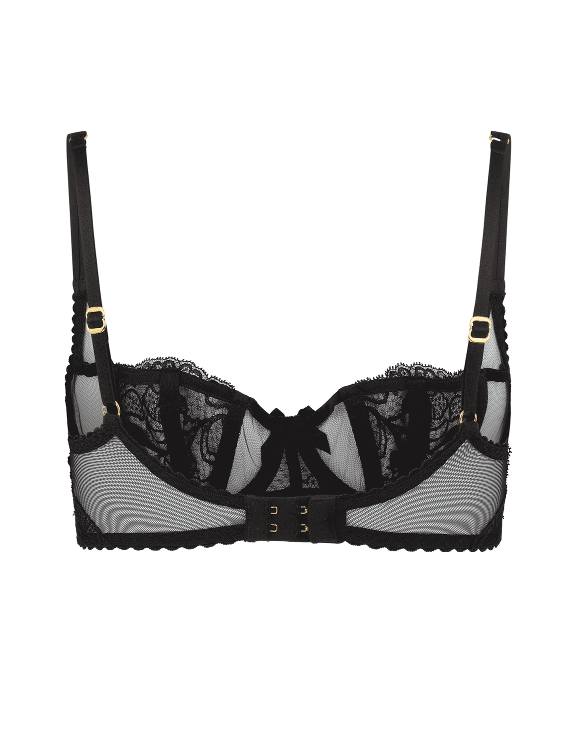 Rozlyn Balconette Underwired Bra Black | Agent Provocateur