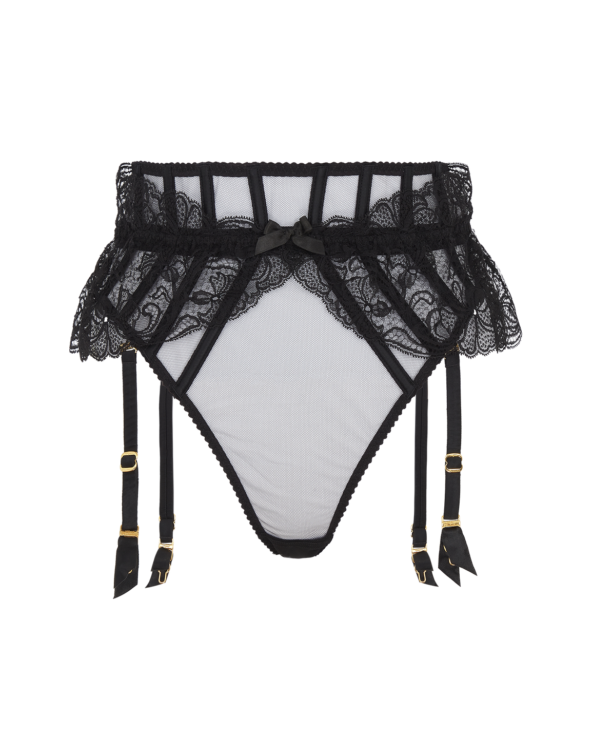 Rozlyn Suspender Thong Black | Agent Provocateur