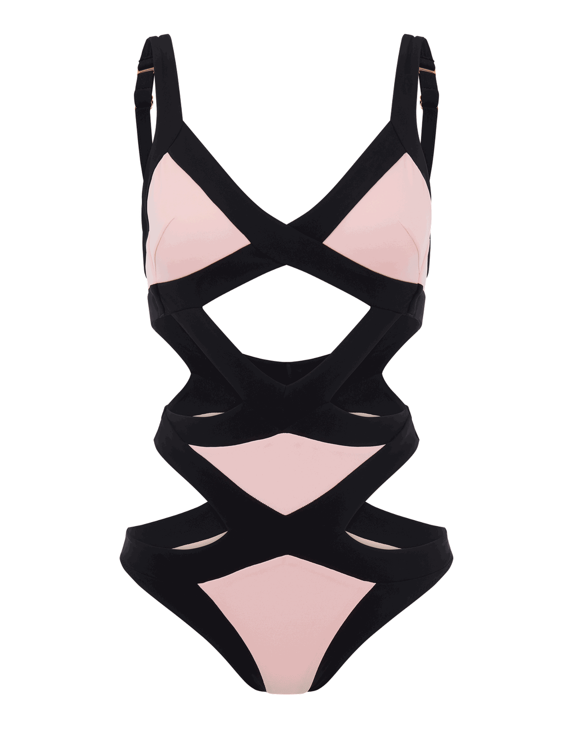 Mazzy Swimsuit Pink/Black/Cobalt | Agent Provocateur