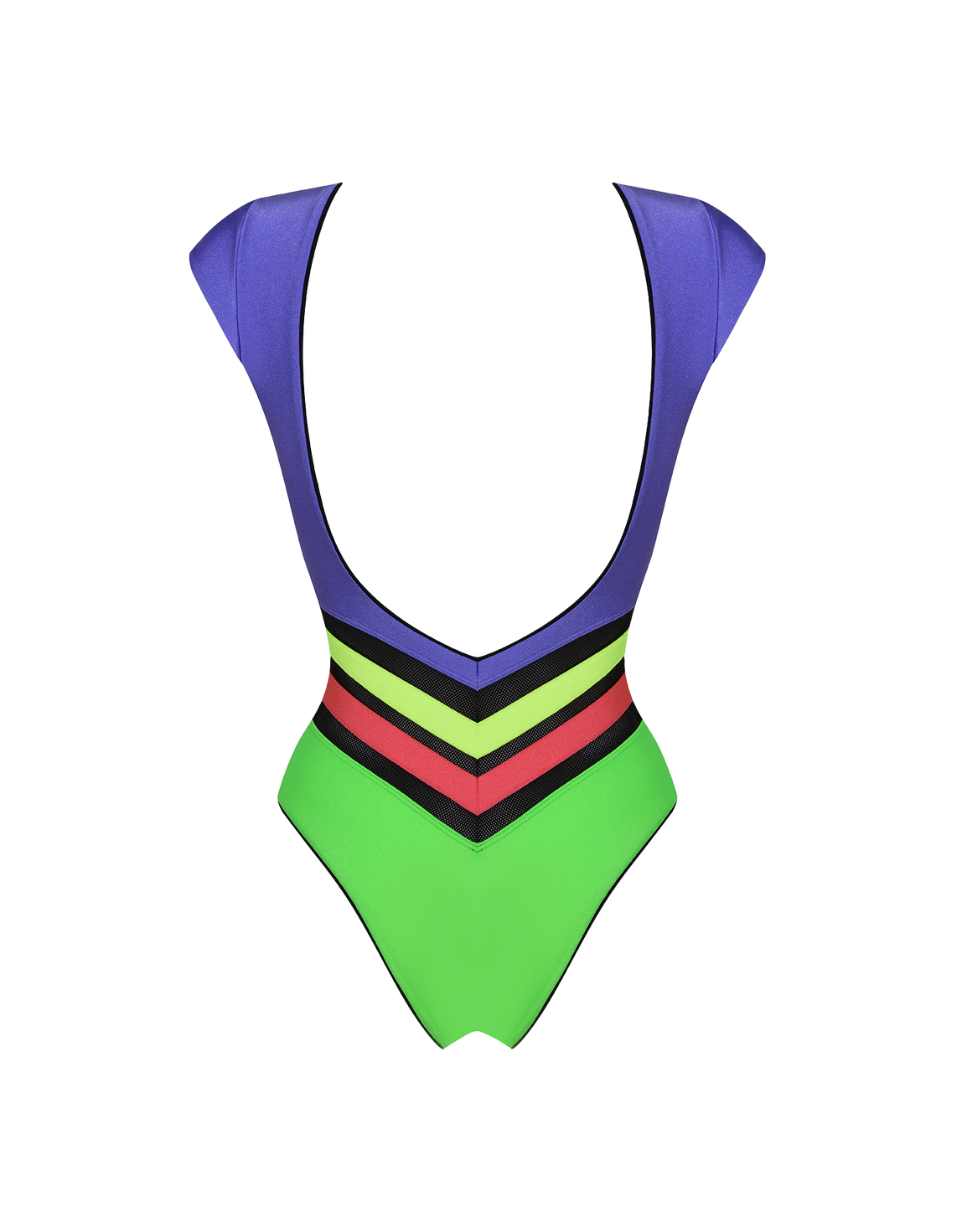 Zenaya Swimsuit Green/Lilac | Agent Provocateur