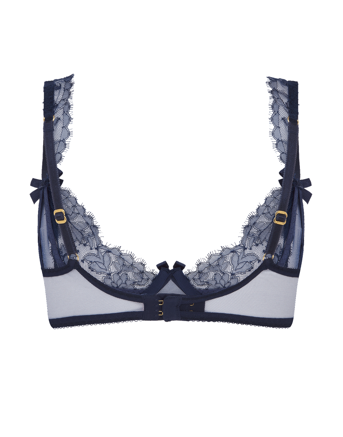 Willa Demi Plunge Underwired Bra Navy | Agent Provocateur
