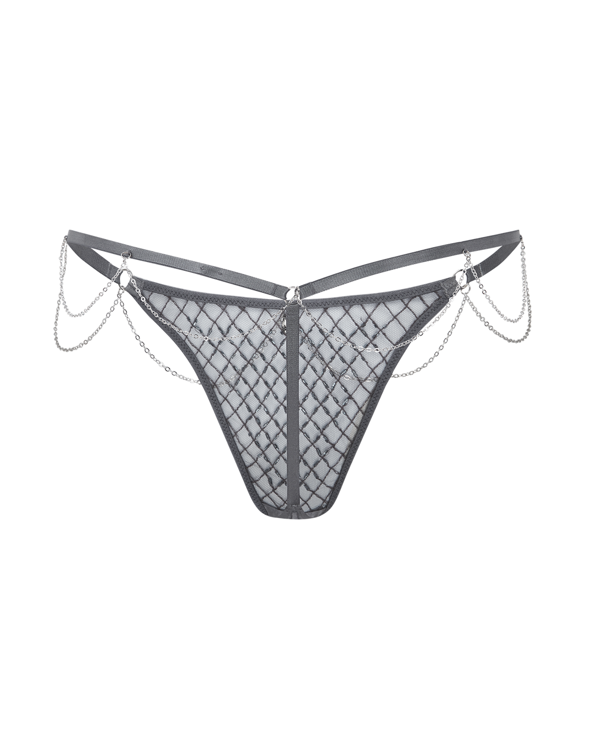 Chrystelle Thong Gunmetal | Agent Provocateur