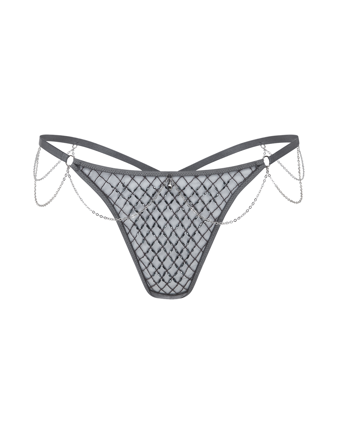 Chrystelle Thong Gunmetal | Agent Provocateur