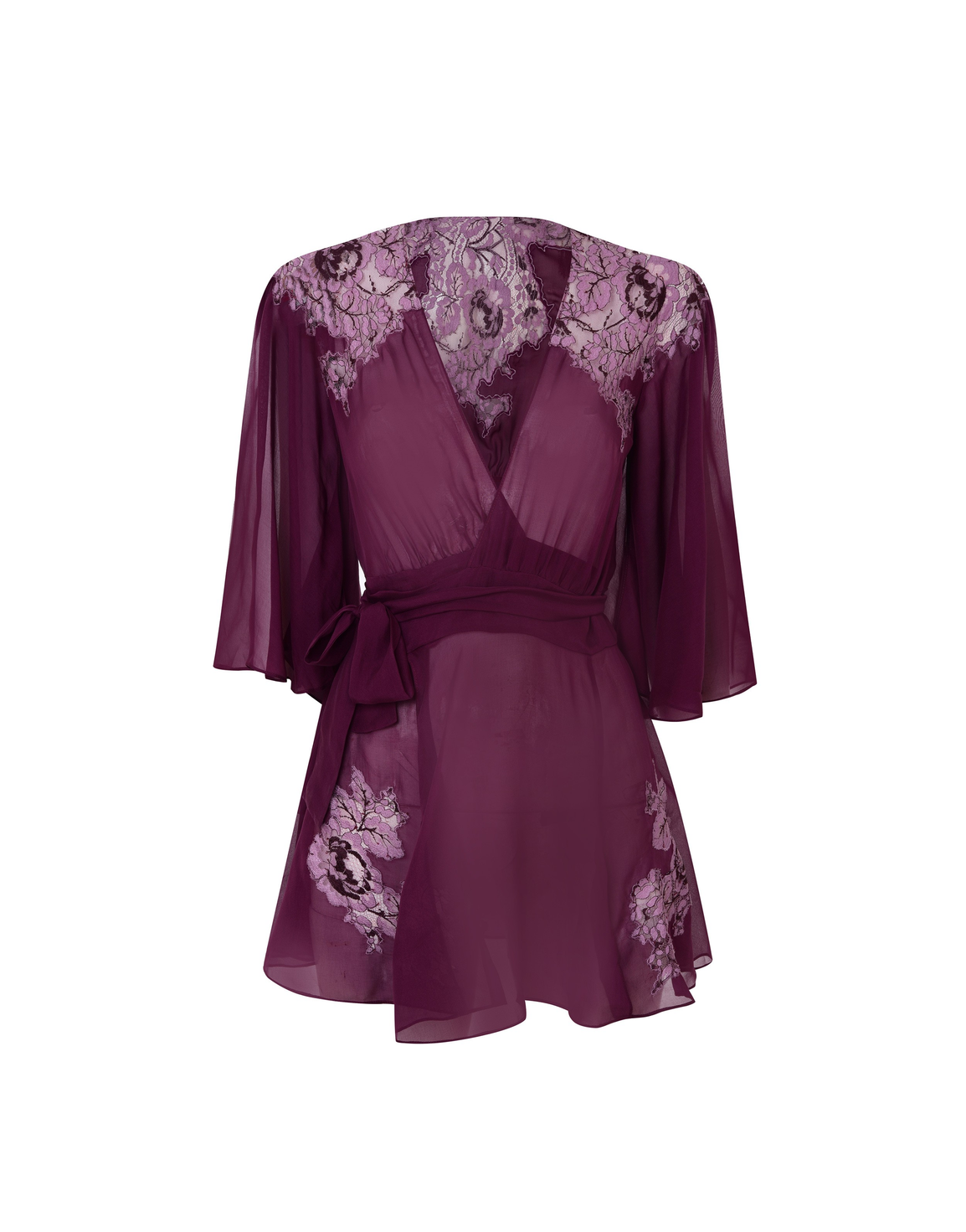 Agnese Short Gown Purple | Agent Provocateur
