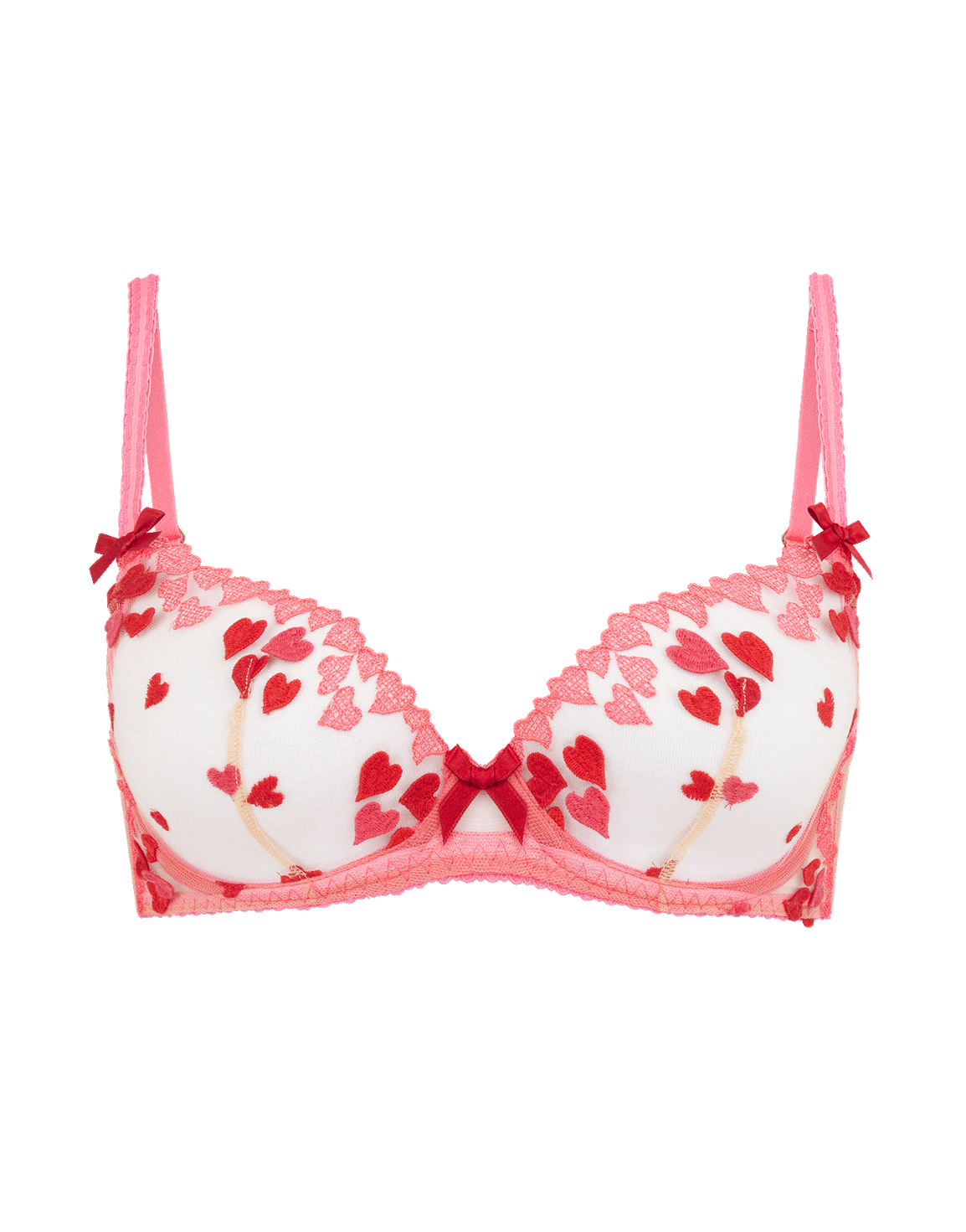 Cupid Plunge Underwired Bra Pink | Agent Provocateur