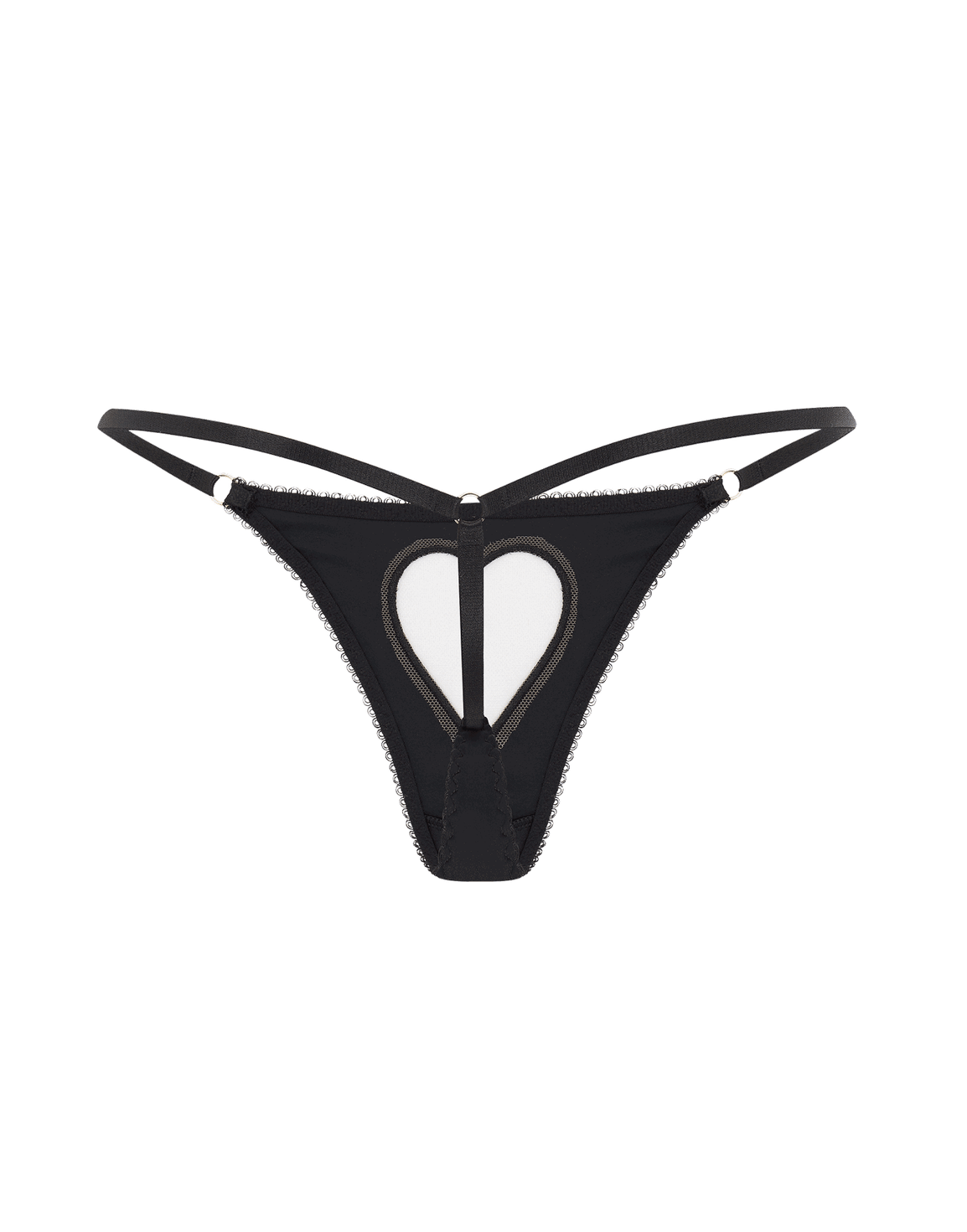 ETTIE SILK THONG Black | Agent Provocateur