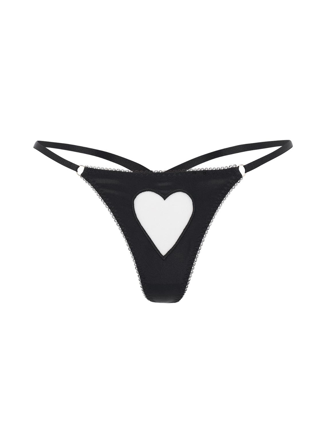 ETTIE SILK THONG Black | Agent Provocateur