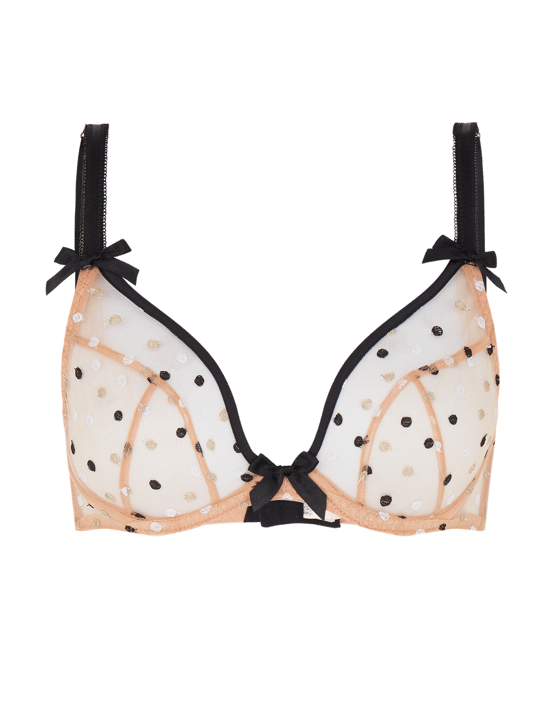 Brie Demi Cup Plunge Bra Black | Agent Provocateur