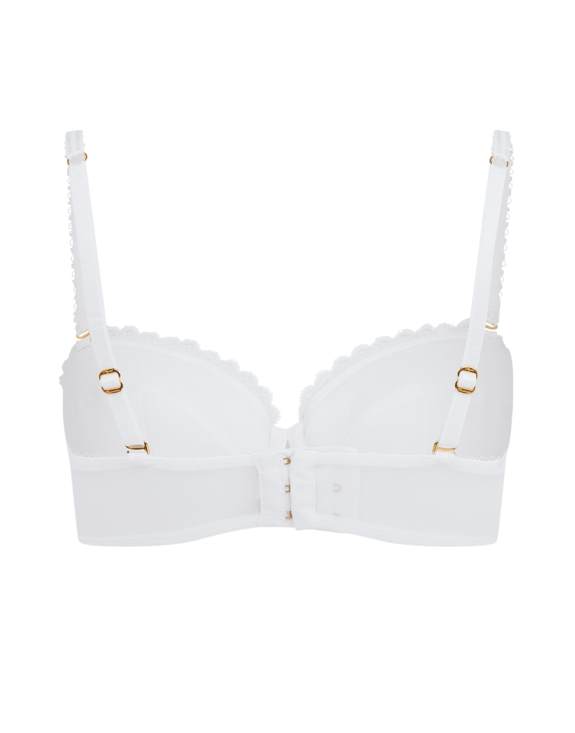 Hinda Balconette Strapless Underwired Bra White | Agent Provocateur