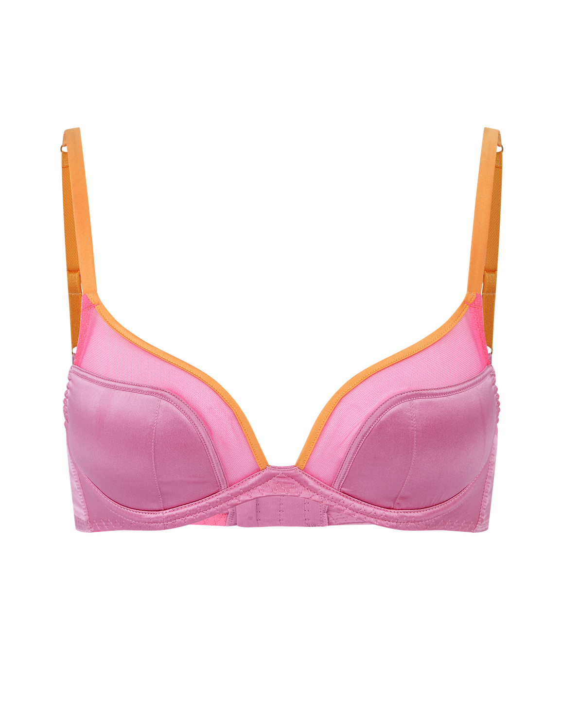 Viv Padded Plunge Underwired Bra Pink | Agent Provocateur