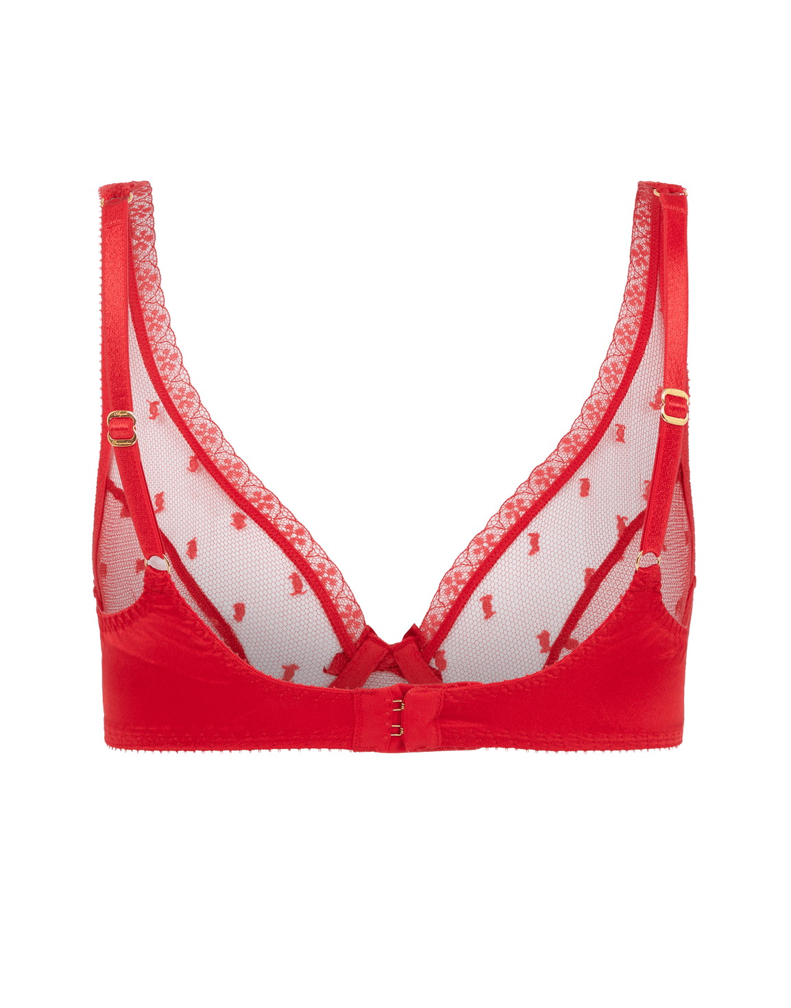 Madelina Plunge Underwired Bra Red | Agent Provocateur