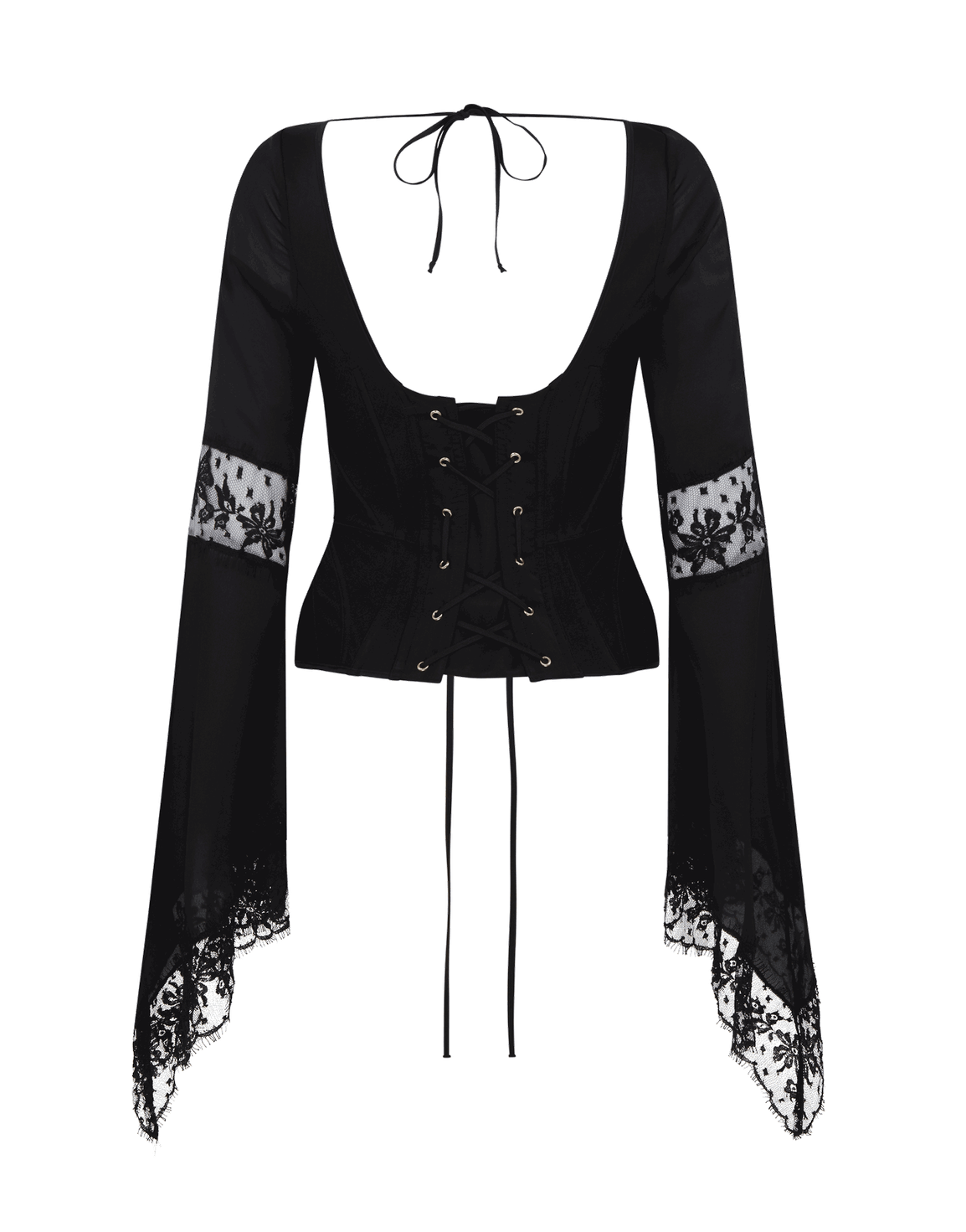 Wynona Sleeved Corset Black | Agent Provocateur