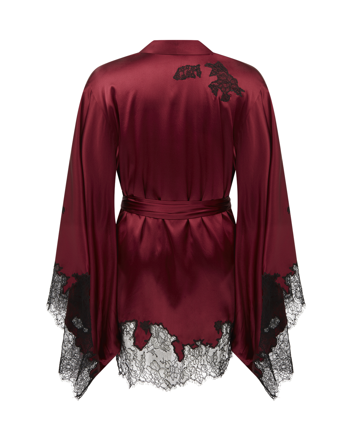 Christi Short Kimono Burgundy | Agent Provocateur