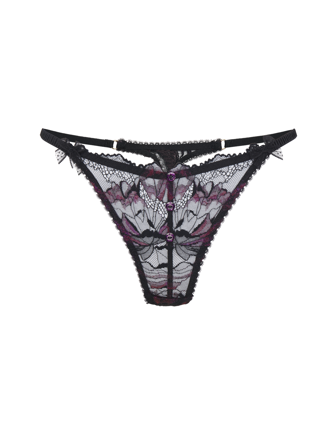 Karmen Thong Black/Purple Black | Agent Provocateur