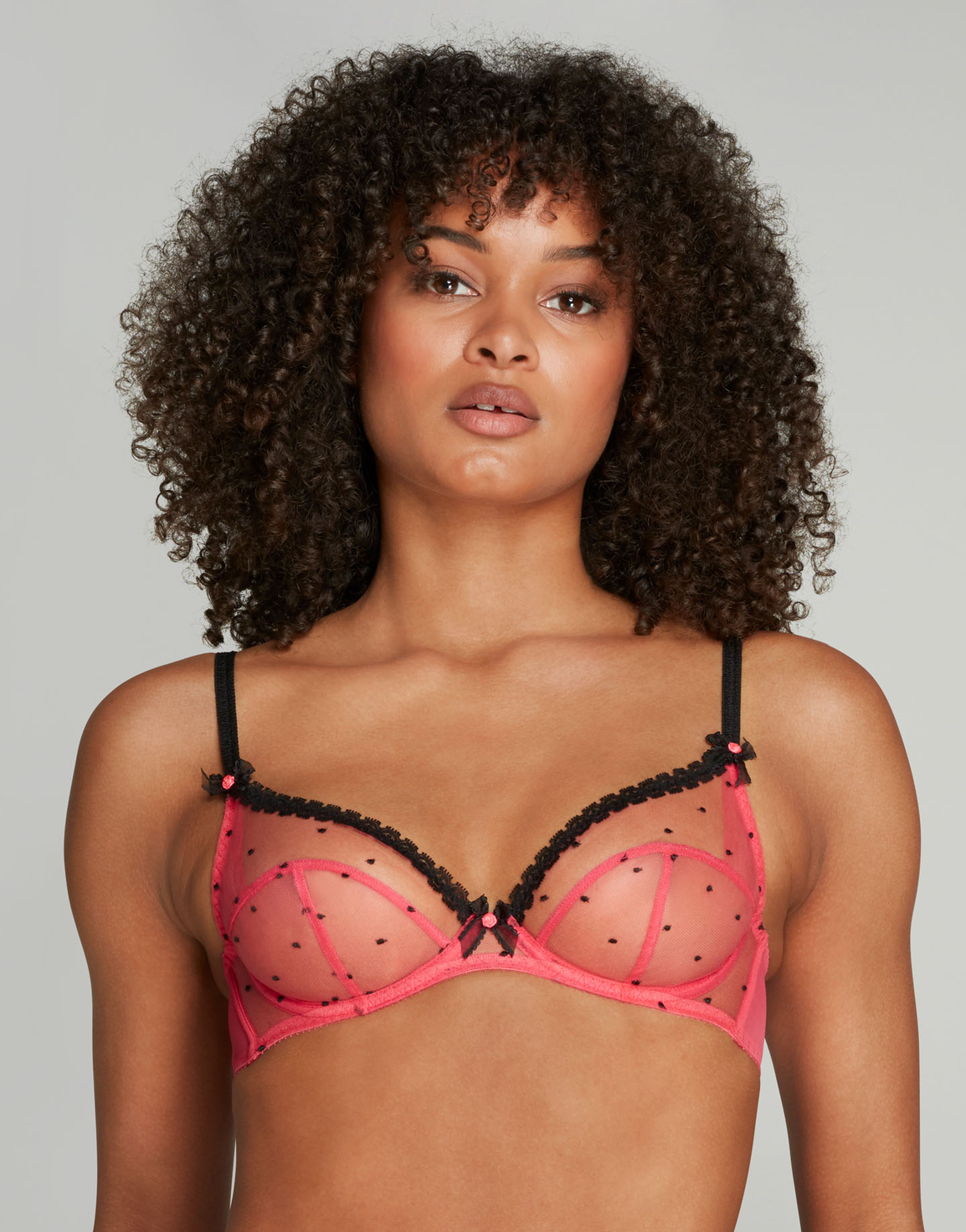 Poppie Plunge Underwired Bra Pink | Agent Provocateur