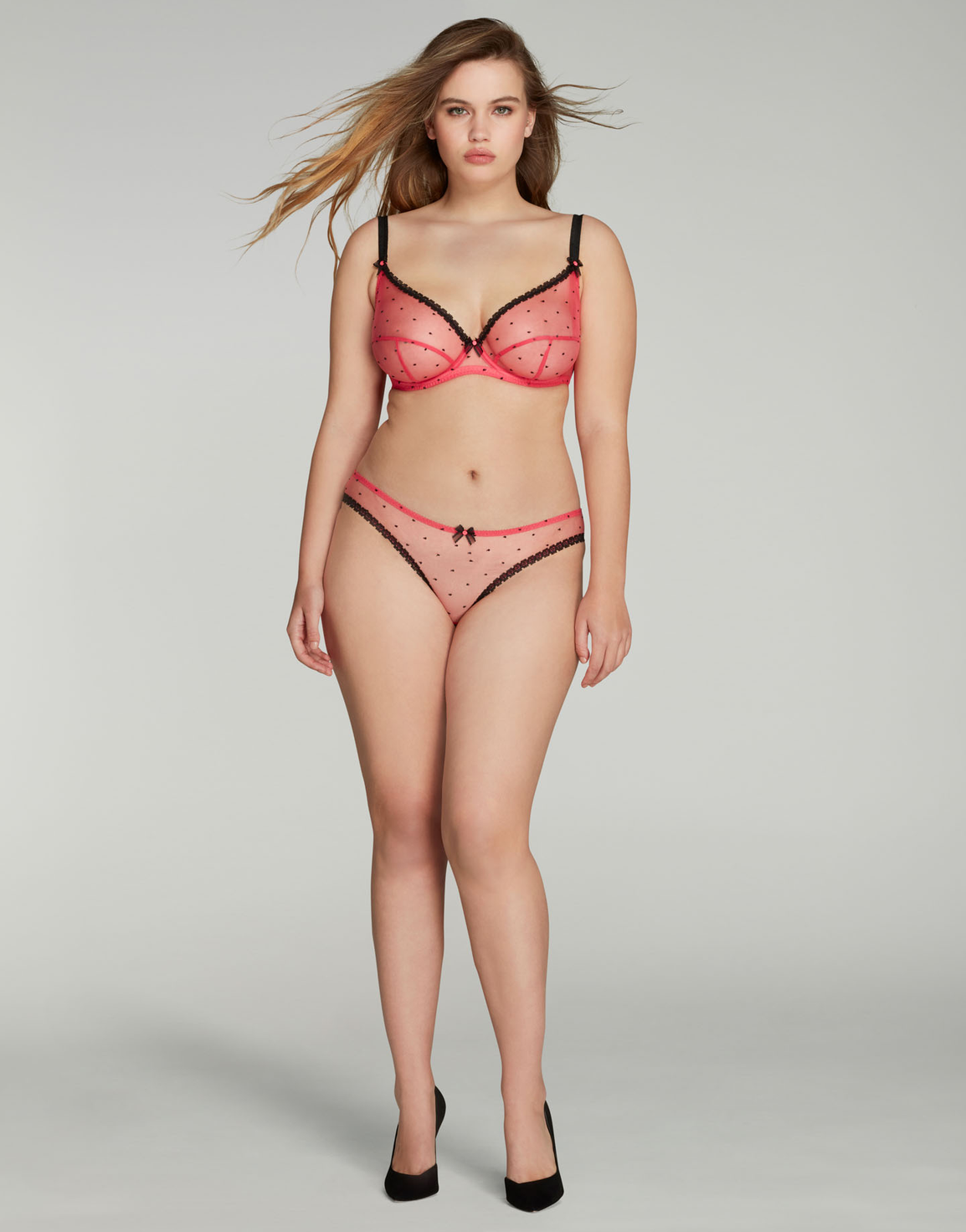 Poppie Plunge Underwired Bra Pink | Agent Provocateur