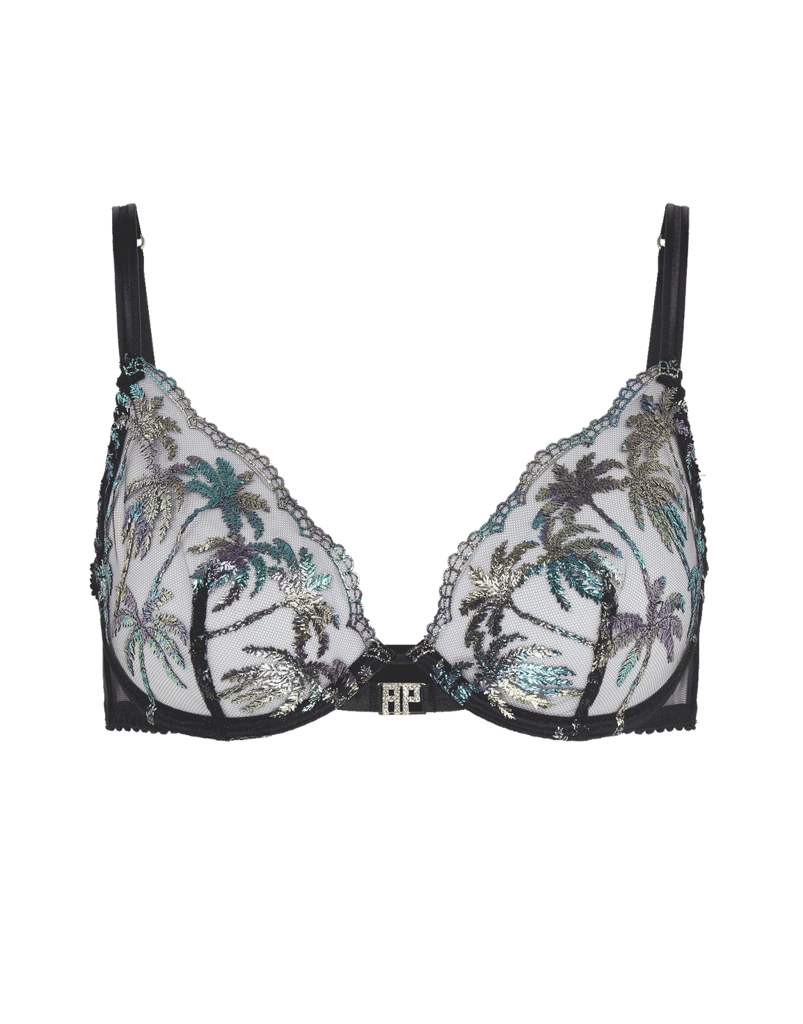 Cali Plunge Underwired Bra Petrol | Agent Provocateur