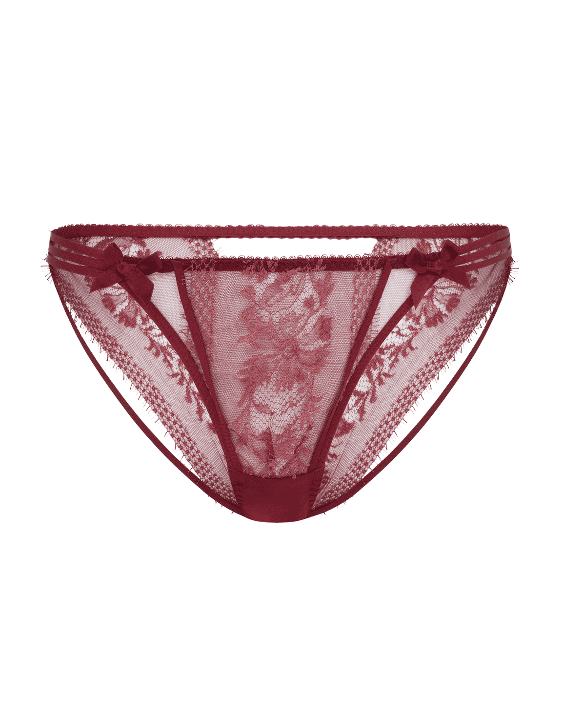 Tanya Full Brief Burgundy | Agent Provocateur
