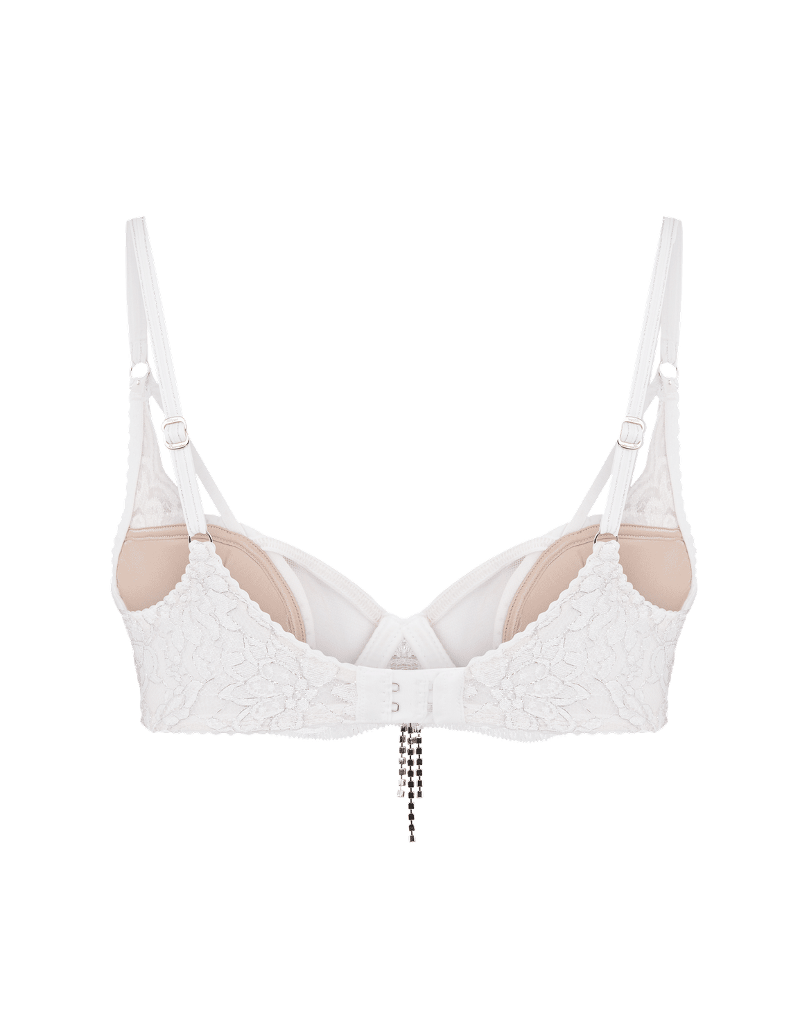 Presley Plunge Underwired Bra White | Agent Provocateur
