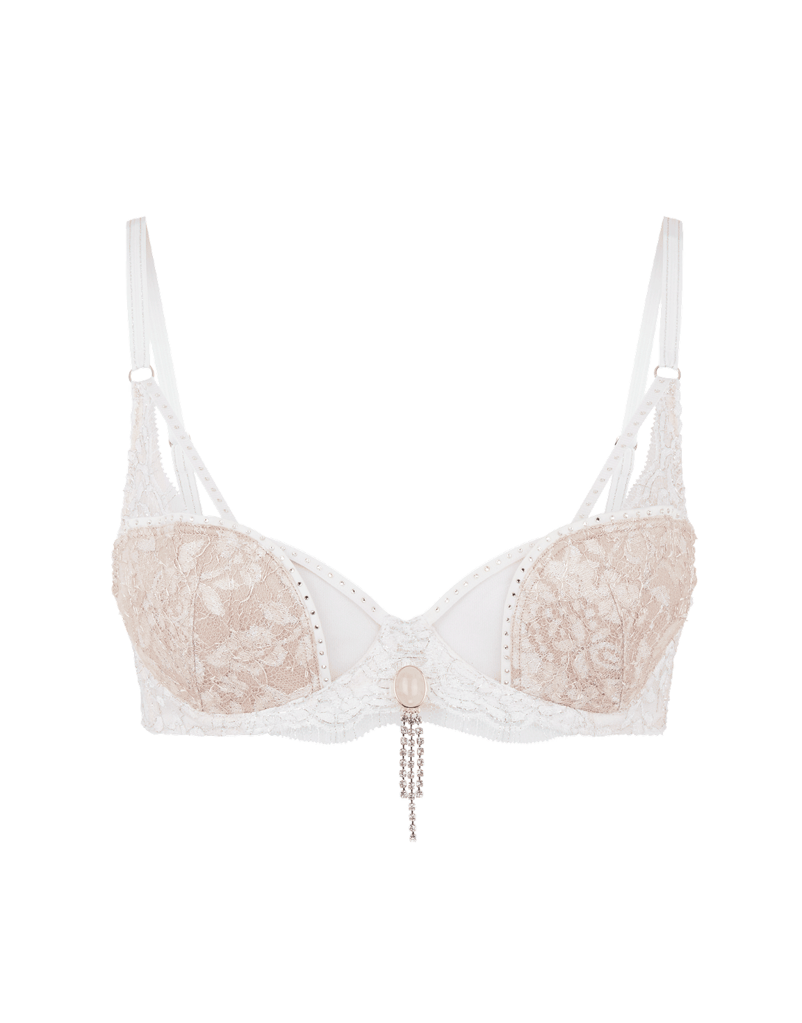 Presley Plunge Underwired Bra White | Agent Provocateur