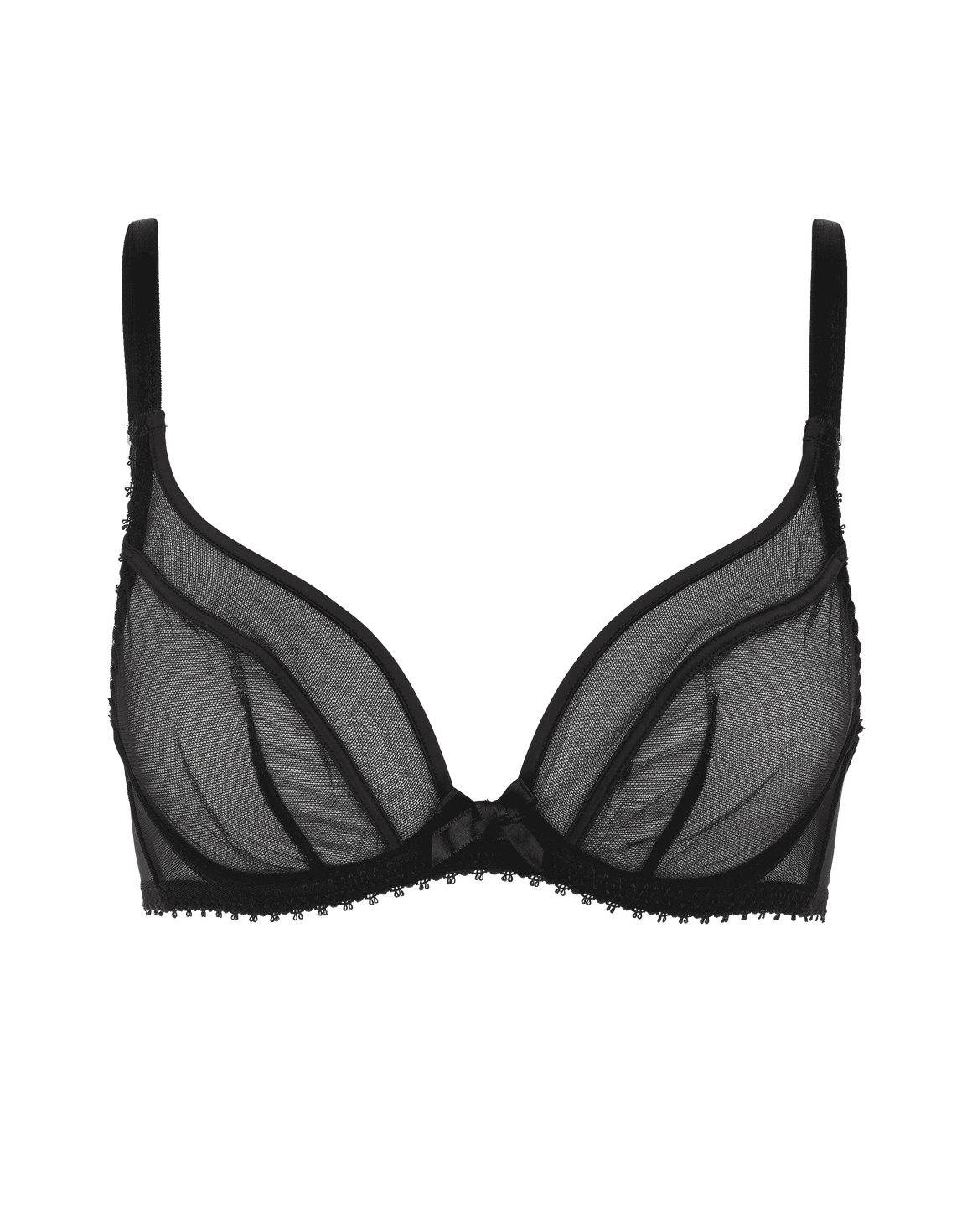 Cruz Plunge Underwired Bra Black | Agent Provocateur