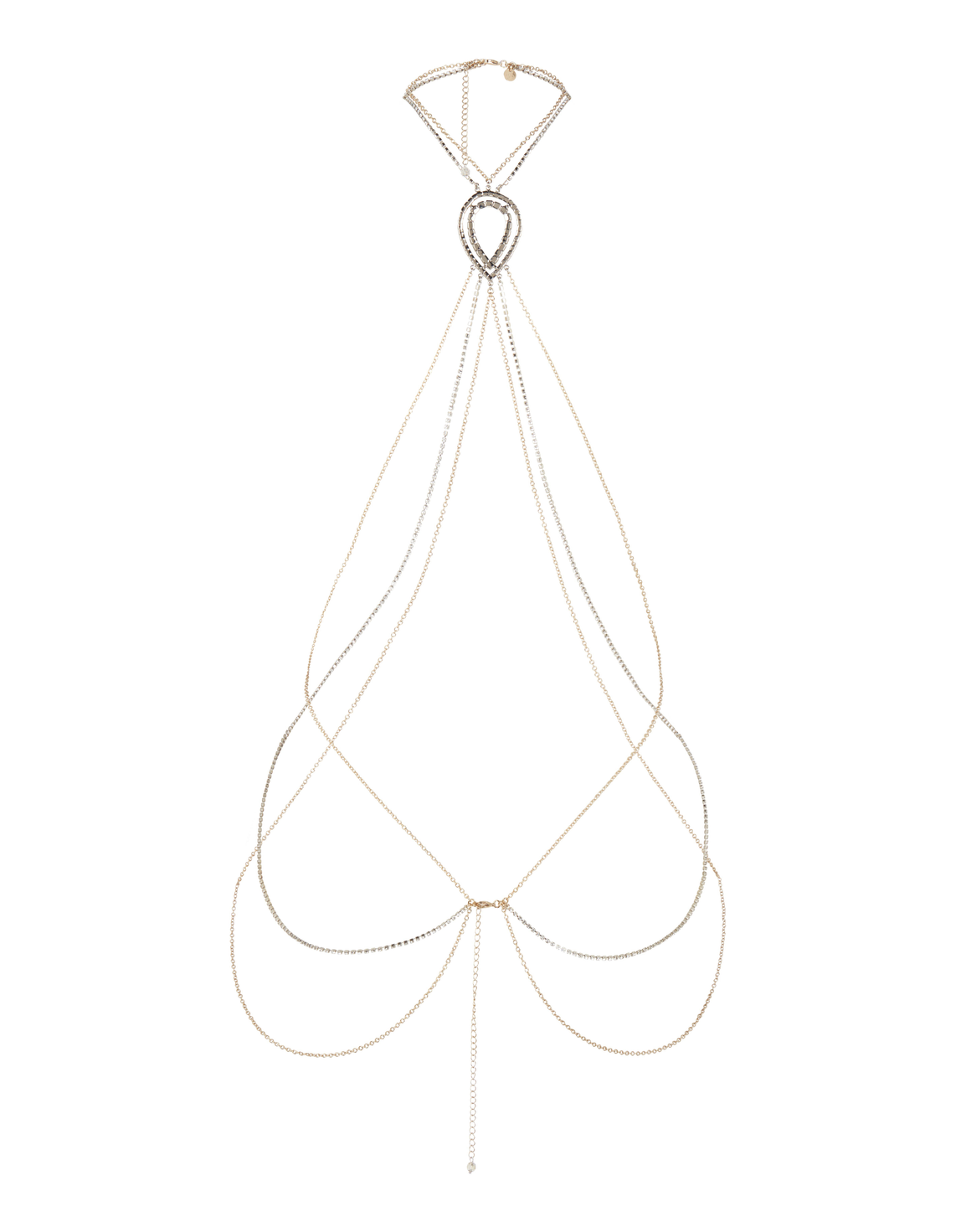 Paloma Bodychain Silver/Rose Silver | Agent Provocateur
