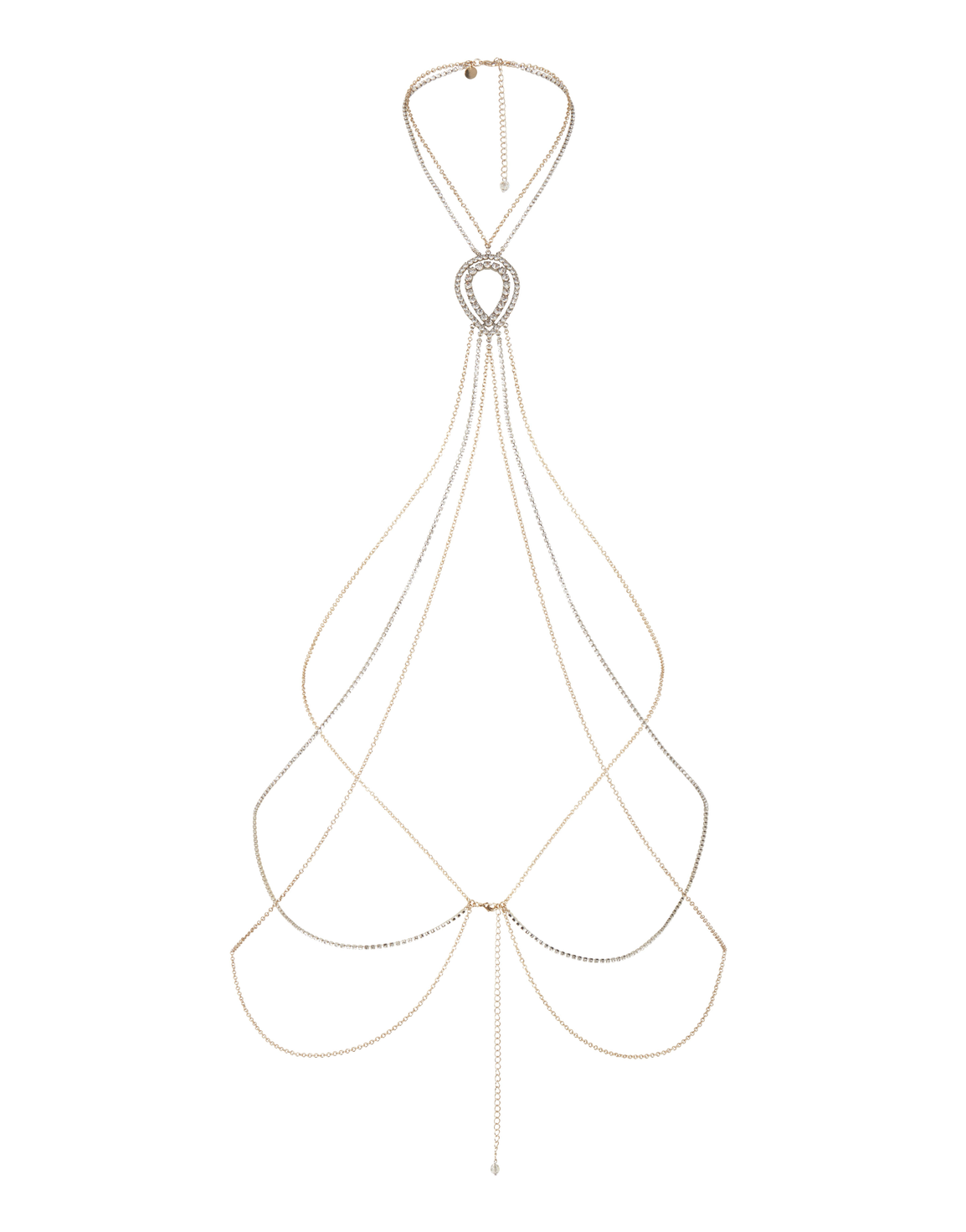 Paloma Bodychain Silver/Rose Silver | Agent Provocateur
