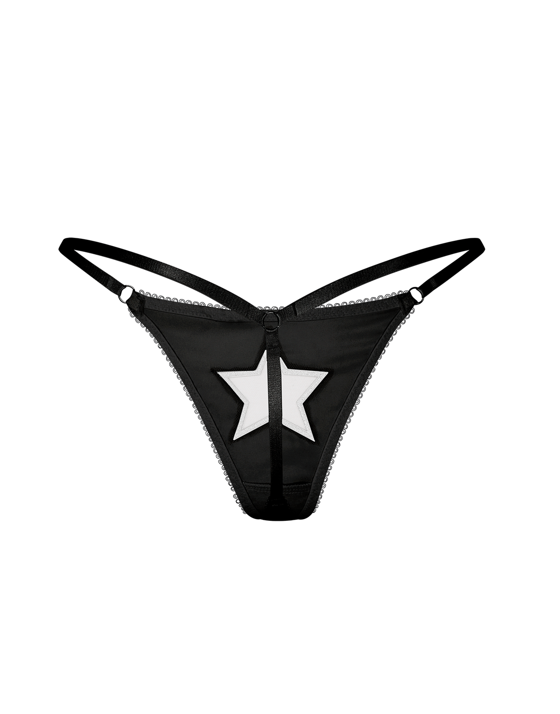 ETTIE STAR THONG Black  | Agent Provocateur