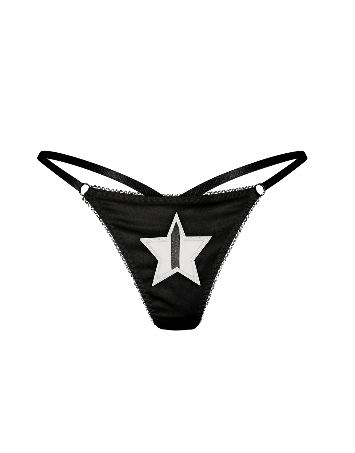 ETTIE STAR THONG Black  | Agent Provocateur